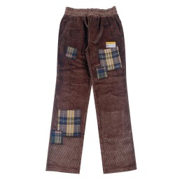 Customized Brown Corduroy Pants Personal Design Checkered Flannel Pants Slant Pants Supplier USA 100%cotton H285 Customized Brown Corduroy Pants Personal Design Checkered Flannel Pants Slant Pants Supplier USA 100%cotton H285